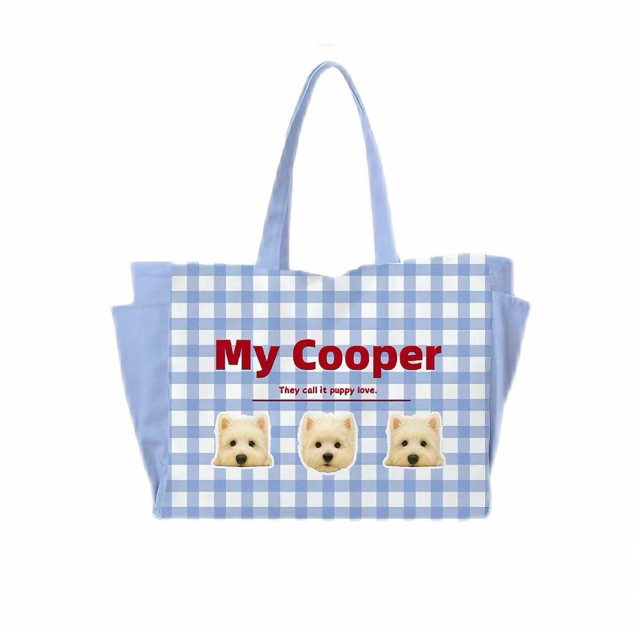 Pet Custom Image Large Capacity Shoulder Bag