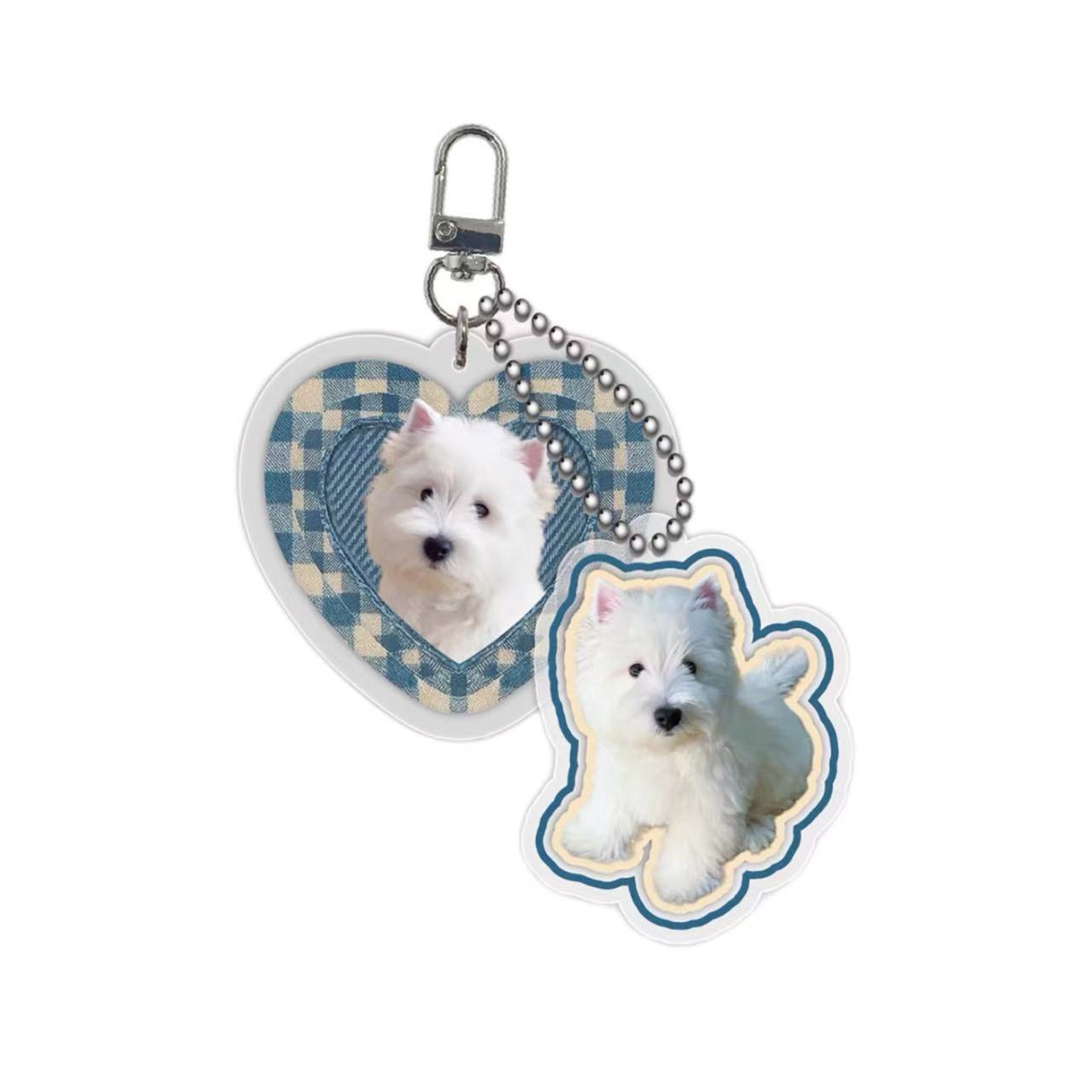 Keychain Bag Accessories Custom Pet Image