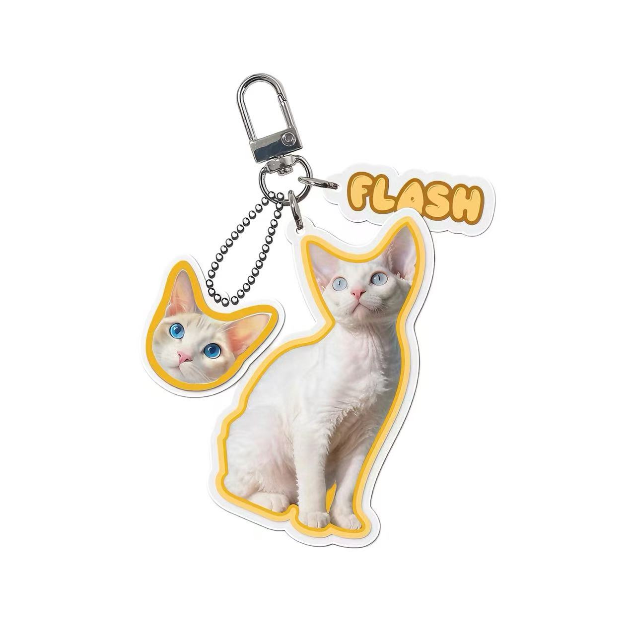 Keychain Bag Accessories Custom Pet Image