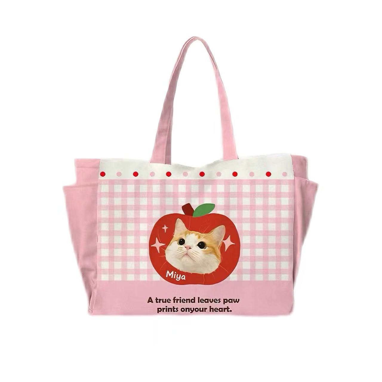 Pet Custom Image Large Capacity Shoulder Bag
