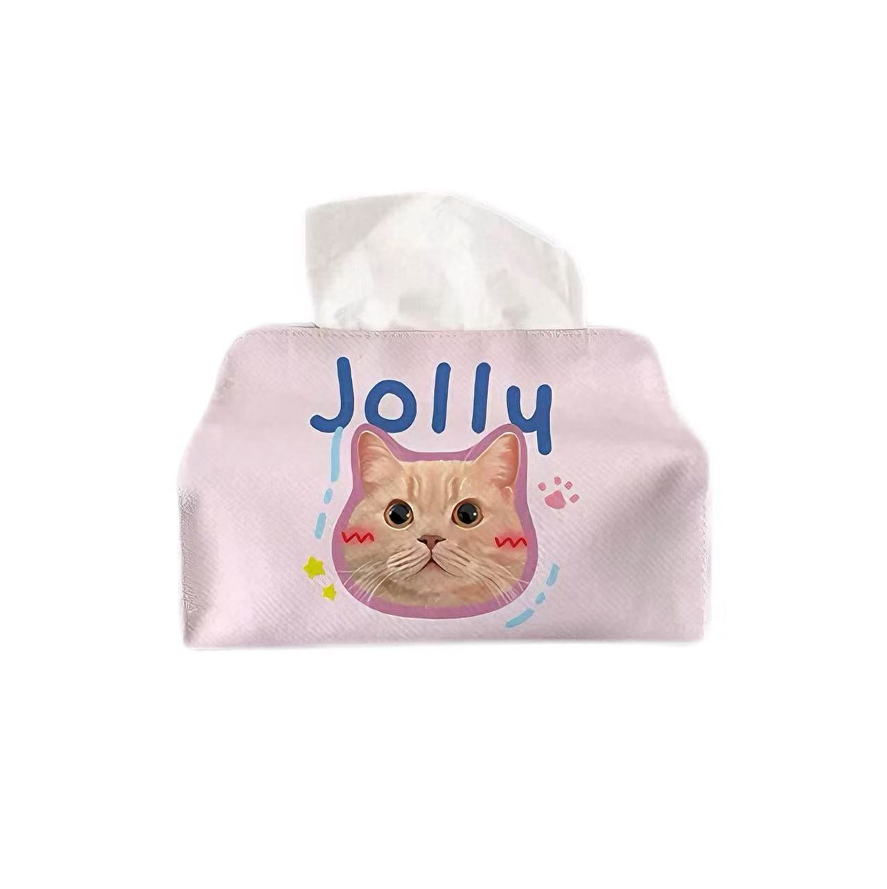 Tissue Box Velcro Designed with Pet Image