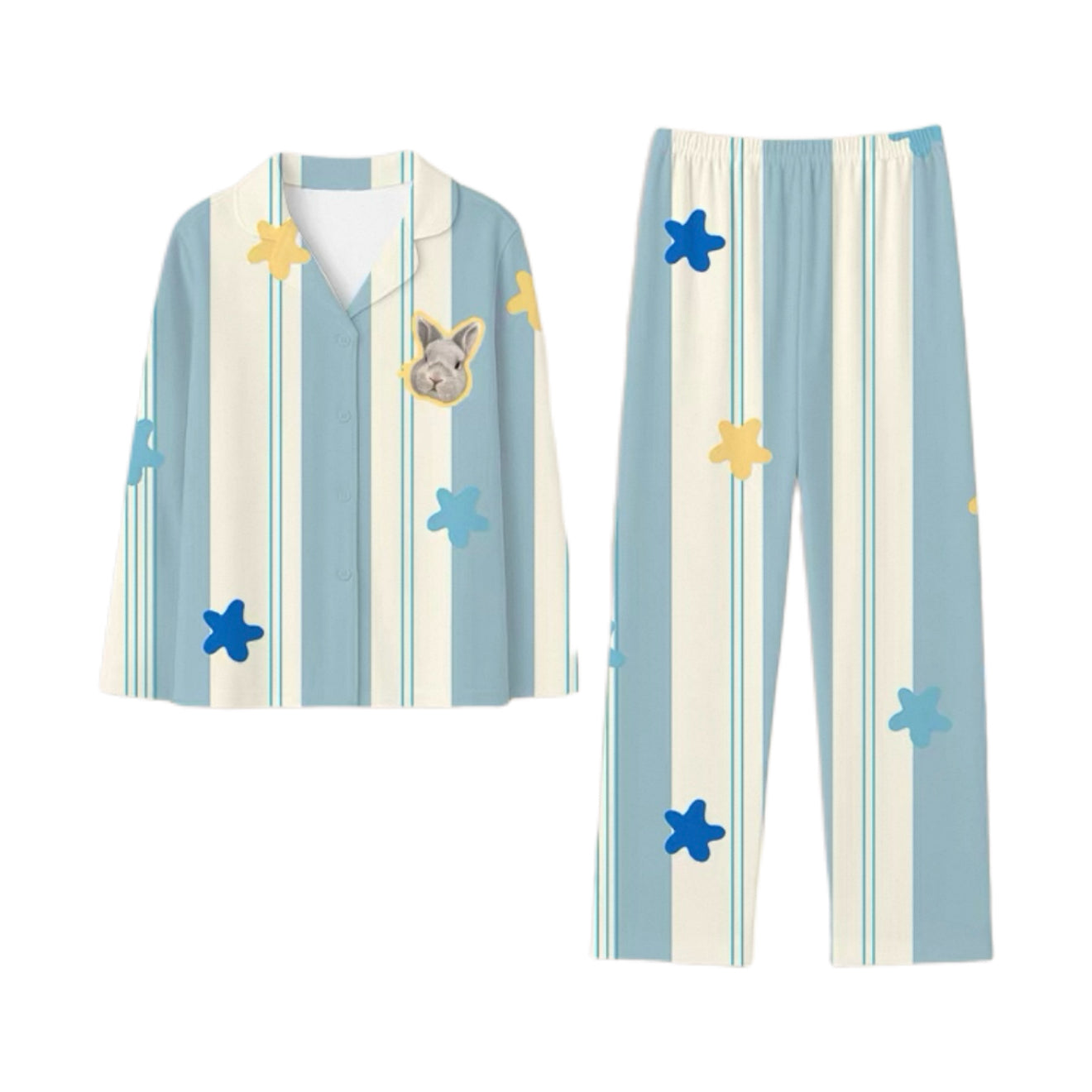 Long Pajamas Modern Design Custom Pet Image Printed