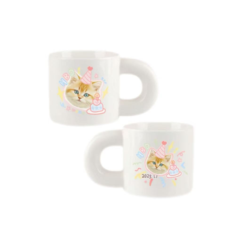 Ceramic Mug With Pet's Birthday/ID Card Design