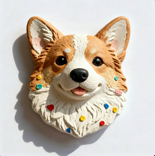 Imanes de refrigerador de yeso personalizados para mascotas