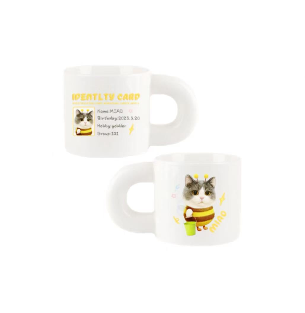 Ceramic Mug With Pet's Birthday/ID Card Design