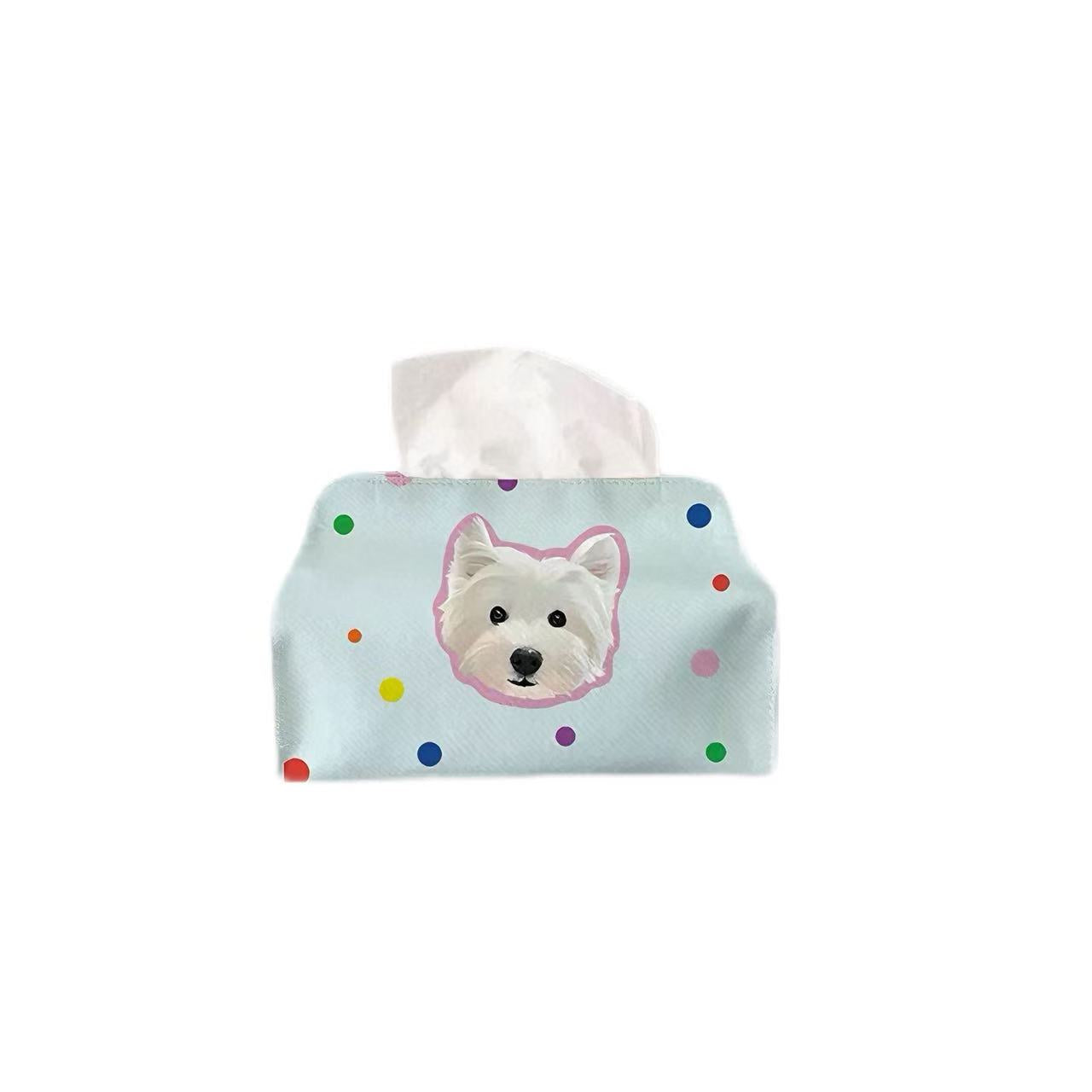 Tissue Box Velcro Designed with Pet Image