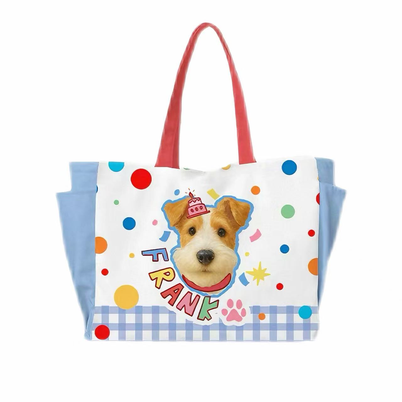 Pet Custom Image Large Capacity Shoulder Bag