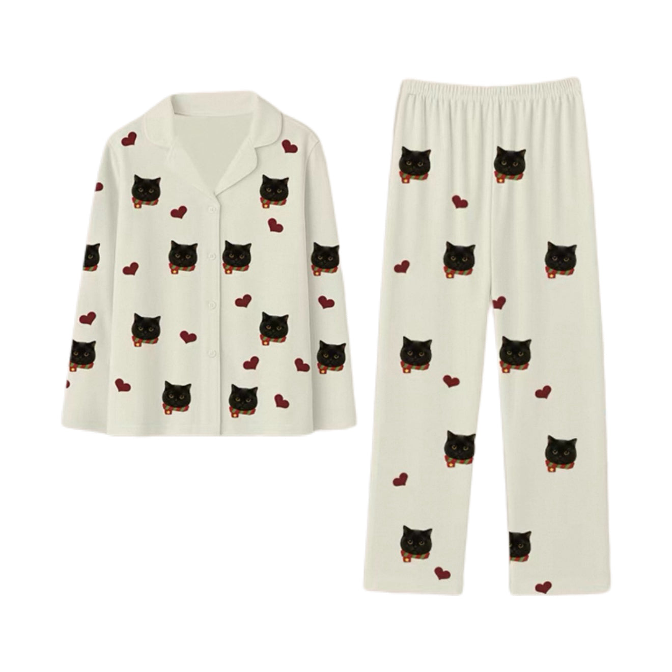 Long Pajamas Modern Design Custom Pet Image Printed