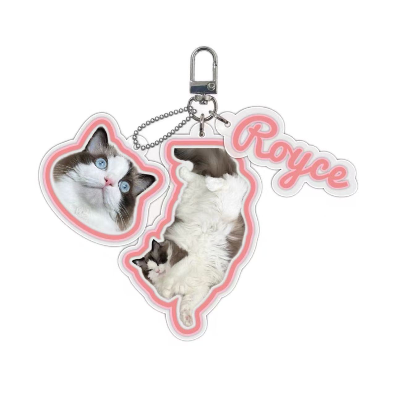 Keychain Bag Accessories Custom Pet Image