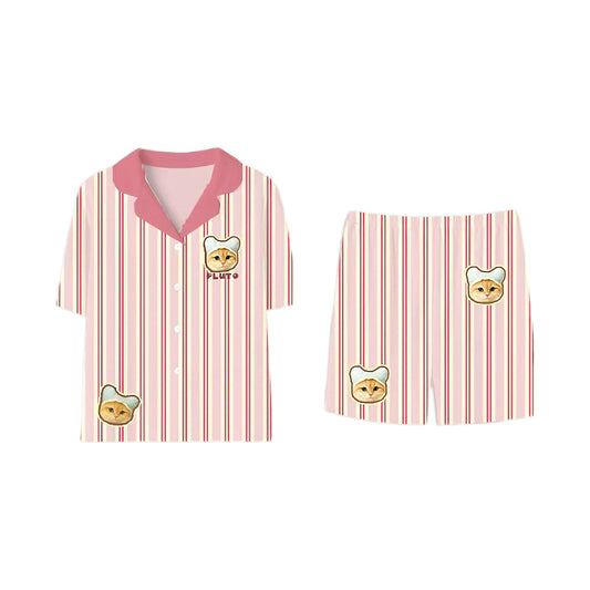 Short Pajamas Modern Design Custom Pet Image Printed