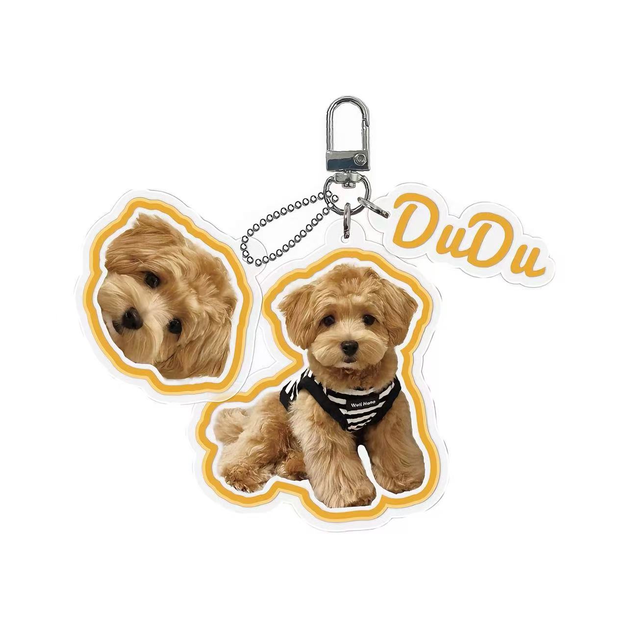 Keychain Bag Accessories Custom Pet Image
