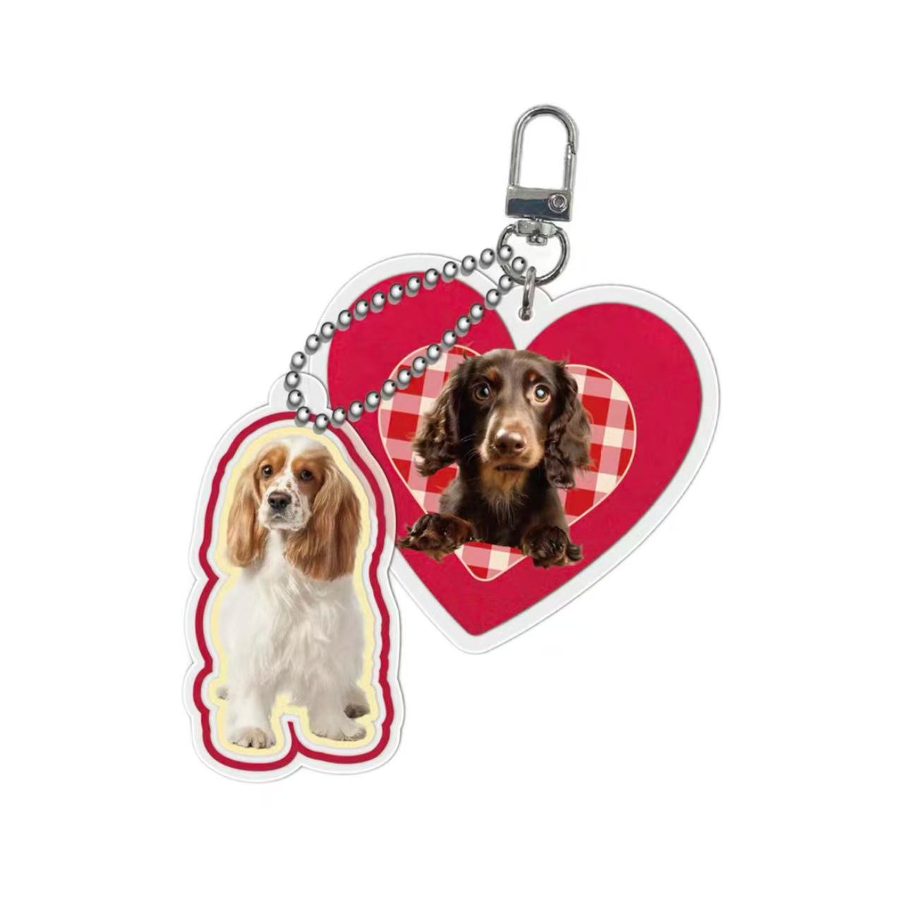 Keychain Bag Accessories Custom Pet Image